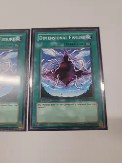YuGiOh - Dimensional Fissure x3 *One Platinum Secret Rare* - Image 5