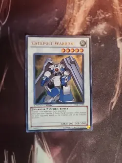 YuGiOh - Catapult Warrior YF02-EN001 Ultra Rare Limited Edition Played - Image 1