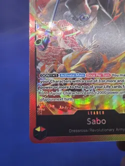 One Piece Ultra Deck: Three Brothers Sabo ST13-001 Leader NM - Image 5