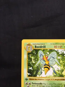 Pokemon Cards: Base Set 1st Edition Rare: Beedrill 17/102 - Image 2