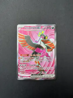 Pokemon TCG Fezandipiti EX 084/064 Ultra Rare Full Art Shrouded Fable Card - Image 1