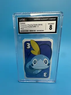 Pokemon Sobble Playing Cards 2019 Pocket Uno CGC 8 - Image 1