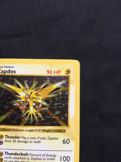 Pokemon Cards: Base Set 1st Edition Rare Holo: Zapdos 16/102 - Image 4