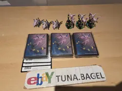 3 Pokemon Prismatic Evolutions Premium Figure Collection Enamel Pin Card Sleeves - Image 1