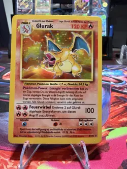 Pokemon Charizard Glurak German Base Set Holo Rare 1999 Wizards 4/102 Card - Image 1