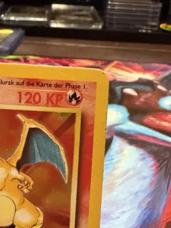Pokemon Charizard Glurak German Base Set Holo Rare 1999 Wizards 4/102 Card - Image 2