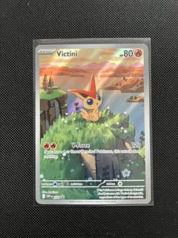Pokemon TCG Black Bolt Victini Illustration Rare Card Promo 208 - Image 1