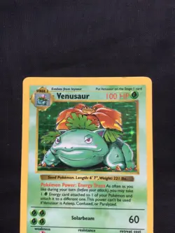 Pokemon Cards: Base Set Shadowless Rare Holo: Venusaur 15/102 - Image 2
