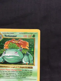 Pokemon Cards: Base Set Shadowless Rare Holo: Venusaur 15/102 - Image 4