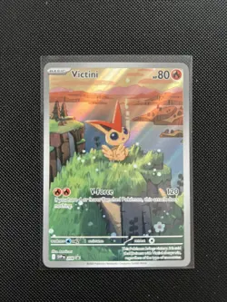 Pokemon TCG Black Bolt Victini Illustration Rare Card Promo 208 - Image 1