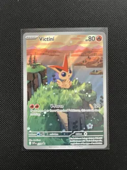 Pokemon TCG Black Bolt Victini Illustration Rare Card Promo 208 - Image 1
