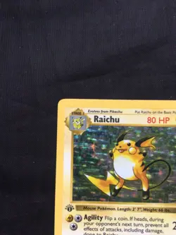 Pokemon Cards: Base Set 1st Edition Rare Holo: Raichu 14/102 - Image 3