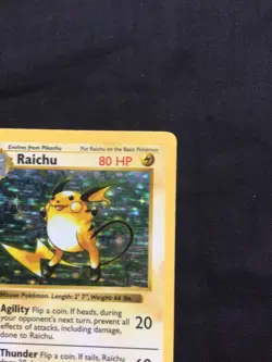 Pokemon Cards: Base Set 1st Edition Rare Holo: Raichu 14/102 - Image 4