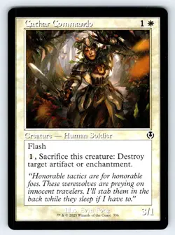 Cathar Commando (Retro Frame) C Innistrad Remastered 336 NM - Image 1