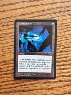 Cursed Scroll - Tempest MTG Magic The Gathering - NM Unplayed - Image 1