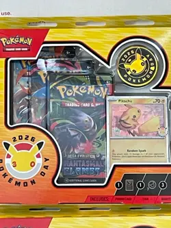HOT! Four (4) Pokemon TCG Pokemon Day 2026 Collection Box NEW SEALED SHIPS FAST - Image 3