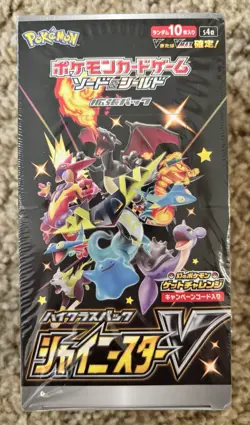 Pokemon Shiny Star V s4a Booster Box 1st Print Factory Sealed, small dent- Japan 4521329305981 - Image 1