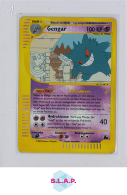 GENGAR POKEMON 10/144 SKEYRIDGE REVERSED HOLO 2003 GERMAN PLAYED - Image 1