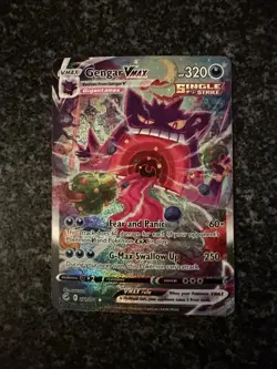 Pokemon TCG Gengar VMAX Secret Alt Art Holo Fusion Strike LP Condition - Image 3