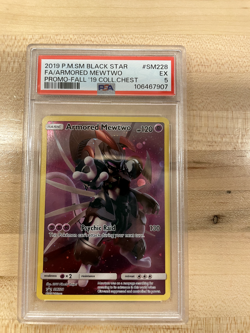 Pokemon TCG PSA 5 2019 Armored Mewtwo P.M.SM Black Star SM228 - Free shipping! - Image 1