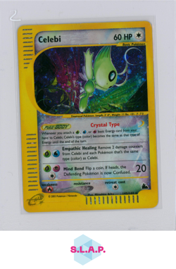 CELEBI POKEMON 145/144 SKYRIDGE HOLO SECRET RARE 2003 ENGLISH PLAYED - Image 1