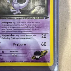 Rocket's Mewtwo 14/132 Holo Rare Gym Challenge 2000 - Image 4