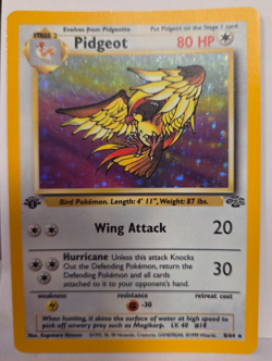 Pokemon Pidgeot 1st Edition Jungle 8/64 Holo Rare NM - Image 1