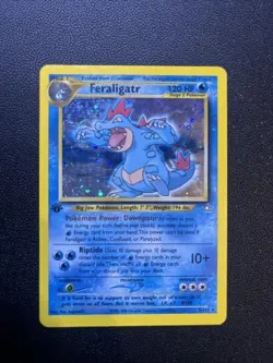 Pokemon TCG Neo Genesis 1st Edition Holo Rare Feraligatr 5/111 - Image 1