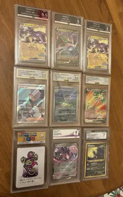 35 Pokemon Slab Bundle - AGS TG CGC Aura GGs GetGraded - Japanese AR V EX - Image 2