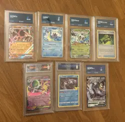 35 Pokemon Slab Bundle - AGS TG CGC Aura GGs GetGraded - Japanese AR V EX - Image 3