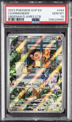 2023 POKEMON SVP EN-SV BLACK STAR PROMO #044 CHARMANDER PSA 10 - Image 1