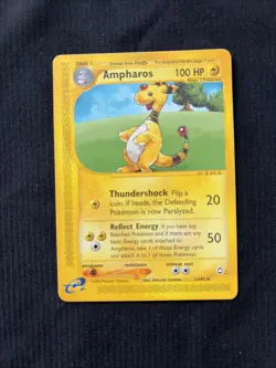 Pokemon TCG Ampharos #1/147 Non-Holo Aquapolis 2002 E Reader Vintage 2002 - Image 1