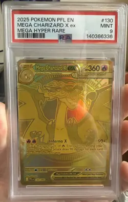 Pokemon Mega Charizard X EX 130/094 Phantasmal Flames PSA 9 - PSA 10 Candidate! - Image 3