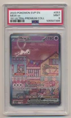 PSA 9 Pokemon Black Star Promo Mew EX SVP EN #053 MINT Condition!! - Image 1