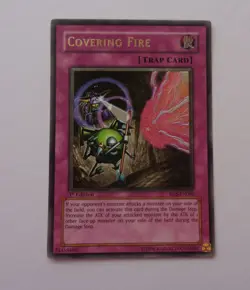 Covering Fire RDS-EN060 (Ultimate Rare, 1st Edition, Lightly Played / LP) Yugioh - Image 1