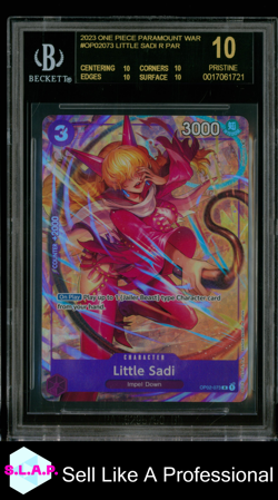 LITTLE SADI R PAR 2023 ONE PIECE PARAMOUNT WAR OP02073 BLACK LABEL BGS 10 - Image 1
