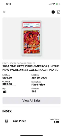 One Piece 2024 OP09 en Emperors of the New World Gol D. Roger SEC #118 PSA 10 - Image 4