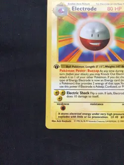 Pokemon Cards: Base Set 1st Edition Rare: Electrode 21/102 - Image 5