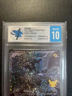Pokemon TCG Zekrom Celebrations 25th Anniversary Full Art Card 114/114 TFG 10b - Image 2