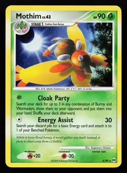 Mothim 6/99 Holo Rare Arceus Pokemon Card - Image 1