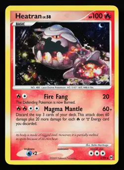 Heatran 3/99 Holo Rare Arceus Pokemon Card - Image 1
