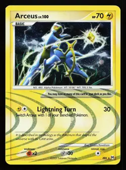 Arceus AR6 Holo Rare Arceus Pokemon Card - Image 1