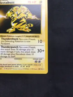 Pokemon Cards: Base Set 1st Edition Rare: Electabuzz 20/102 - Image 4