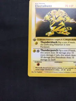 Pokemon Cards: Base Set 1st Edition Rare: Electabuzz 20/102 - Image 5