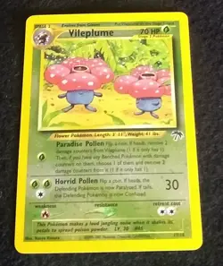 Pokemon Vileplume 17/18 Southern Islands & Wigglytuff 19/130 Holo Cards - Image 3