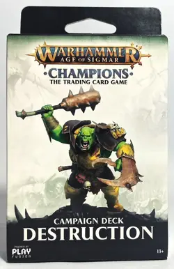 WARHAMMER AOS CHAMPIONS THE TRADING CARD GAME DESTRUCTION CAMPAIGN DECK SEALED - Image 1