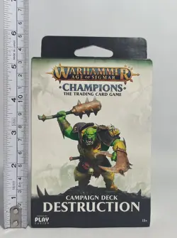 WARHAMMER AOS CHAMPIONS THE TRADING CARD GAME DESTRUCTION CAMPAIGN DECK SEALED - Image 2