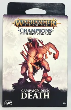 WARHAMMER AOS CHAMPIONS THE TRADING CARD GAME DEATH CAMPAIGN DECK SEALED - Image 1