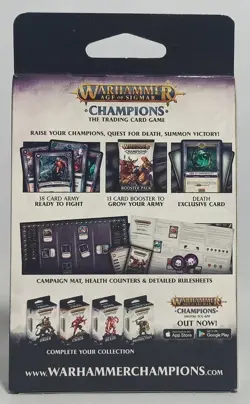 WARHAMMER AOS CHAMPIONS THE TRADING CARD GAME DEATH CAMPAIGN DECK SEALED - Image 4