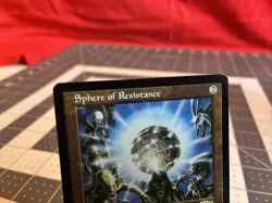 Vintage 1998 MTG Exodus Sphere Of Resistance Card NM - Image 5